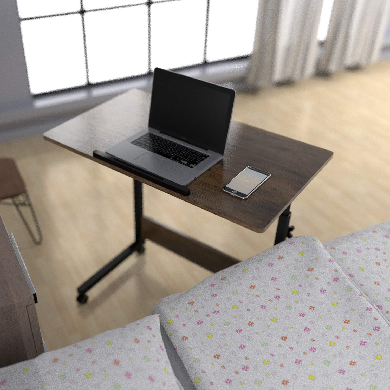Buy Homemark Adjustable Rolling Overbed Bedside Laptop Table, 180