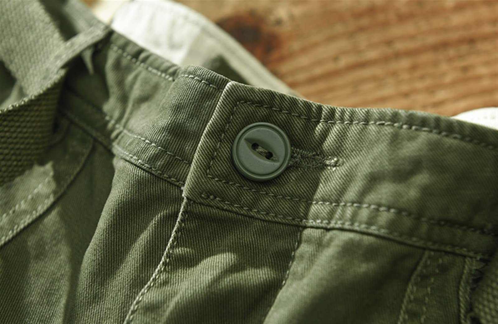 GIBZ Pantalon Cargo pour Homme avec Poches et Ceinture 100% Coton Coupe Ample Pantalon Tendance pour Le Travail