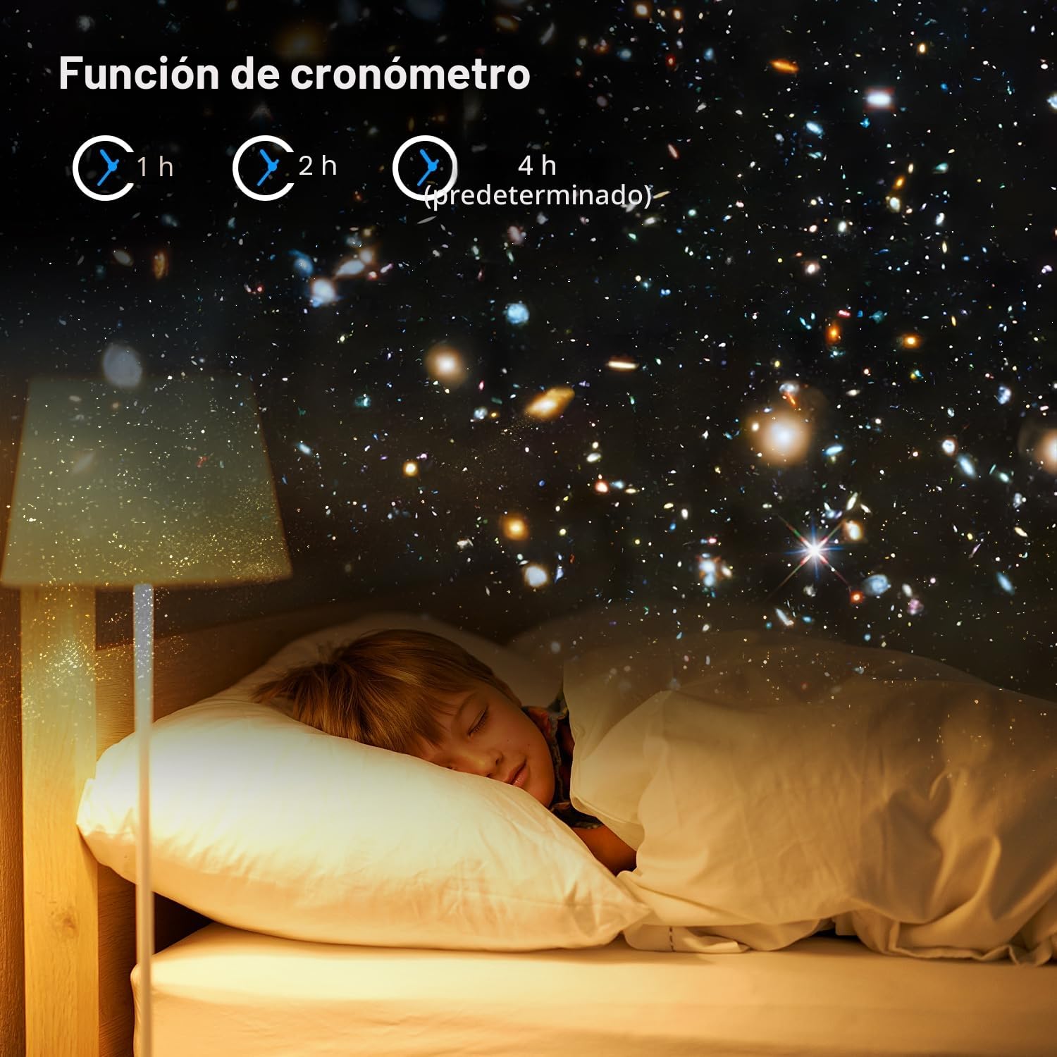 Proyector Cielo Estrella Planetario Proyector Galaxia con 13 Discos de Película, Luz Nocturna, Ajuste de Rotación de 360° para Dormitorio y Techo, Regalos para Niños y Adultos