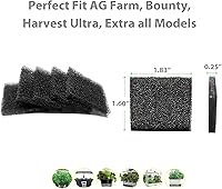 Vista 4 de 24-Pack Pump Filter Sponge Compatible with AG Garden Harvest, Bounty, Farm, Extra, Ultra All Models, Replacement Pump Filter Accessories