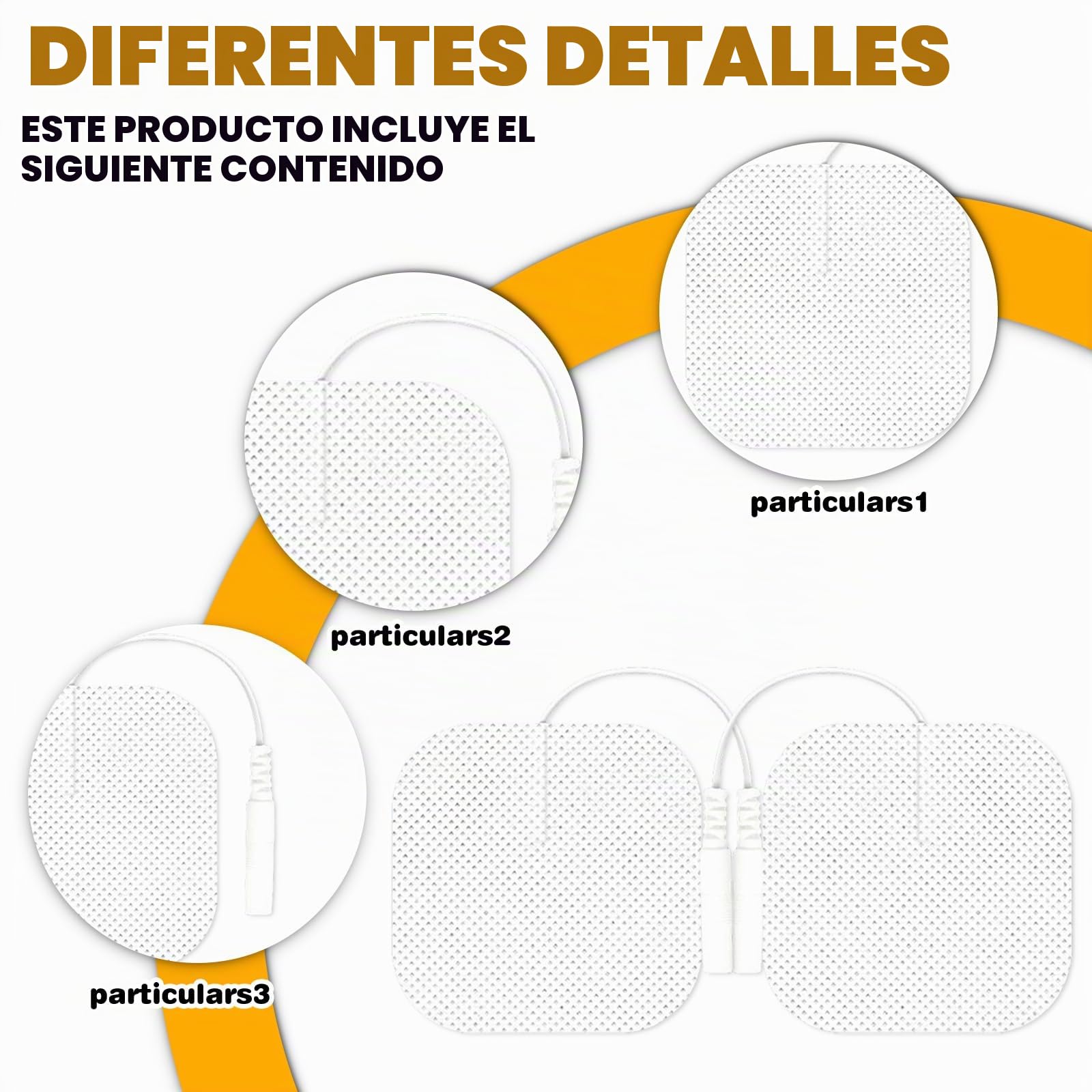 48 almohadillas para electrodos Tens, 4 x 4 cm, almohadillas autoadhesivas de gel, electrodos adhesivos, electrodos tens, almohadillas de repuesto autoadhesivas, adecuadas para dispositivos Tens y