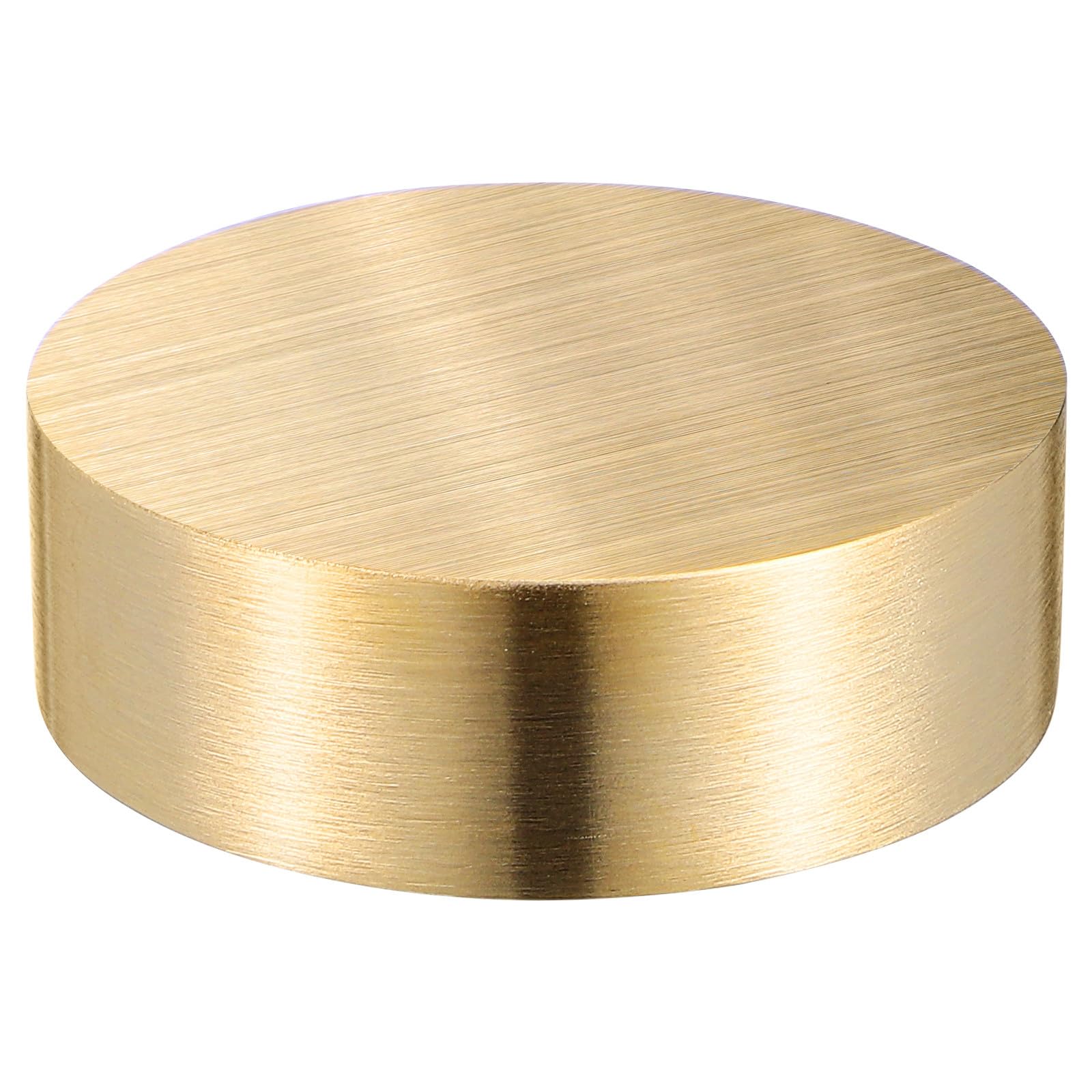 SHINEOFI Brass Calligraphy Paperweight Round Metal Ruler Paperweight for Writing Painting and Lettering Mini Desk Accessory for Office Home Birthday and Wedding Tables