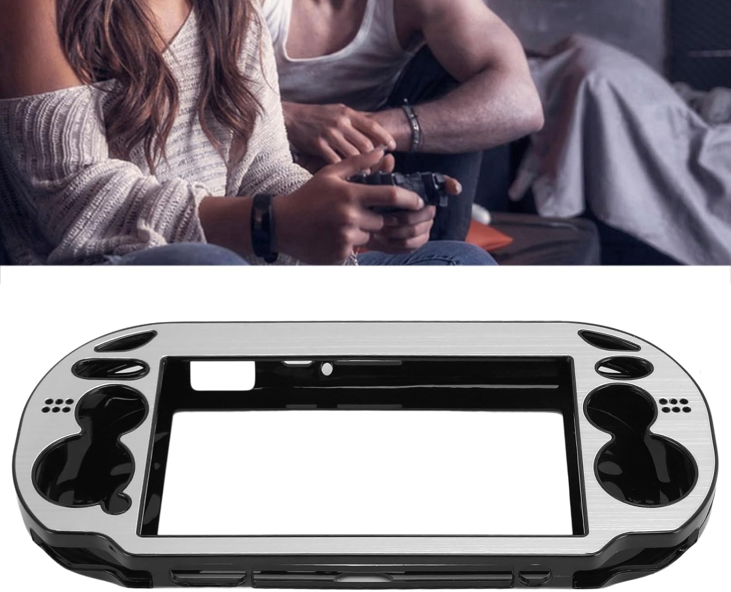 Dpofirs Protective Hard Carry Guard Case Cover for Vita 1000 PSV 1000, Waterproof Shockproof Metal Console Body Protector for PSVita (Silver) [video game], Dpofirsgo3qk2rh4n-12