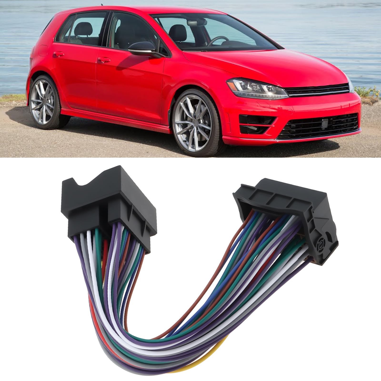 ECSiNG Cavo di prolunga con adattatore a presa per autoradio MQB a 52 pin, compatibile con Volkswagen Golf 7 A1 (8X) A3 (8V) A4 (B9)
