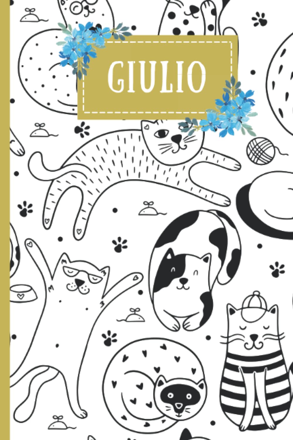 Giulio: Quaderno gatti Giulio- 120 Pagine