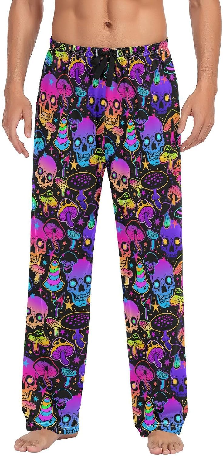 Men's Pajama Pants Sleepwear Pajama Pant with Pockets Soft Lounge Pjs Bottoms for Men
