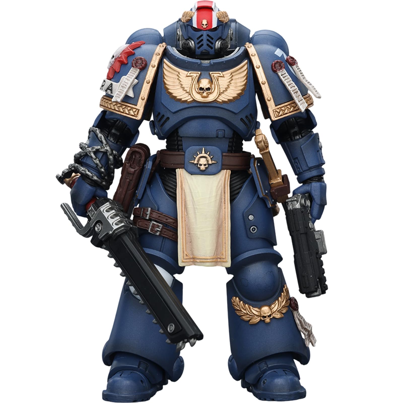 JOYTOY Warhammer 40k Ultramarines Titus con Laurels of Victory 1/18 Figura de acción Colecciona y muestra modelo