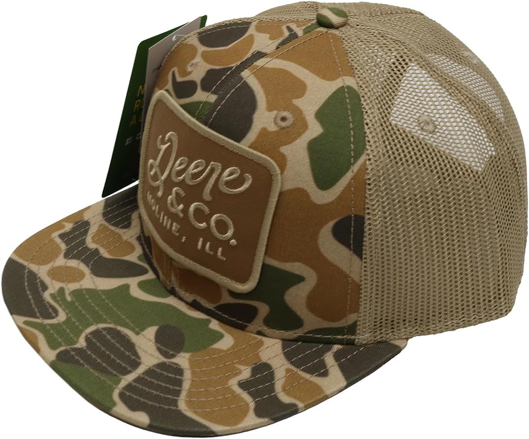 John Deere Men's Camo Deere Script Patch Hat/Cap - Image 6