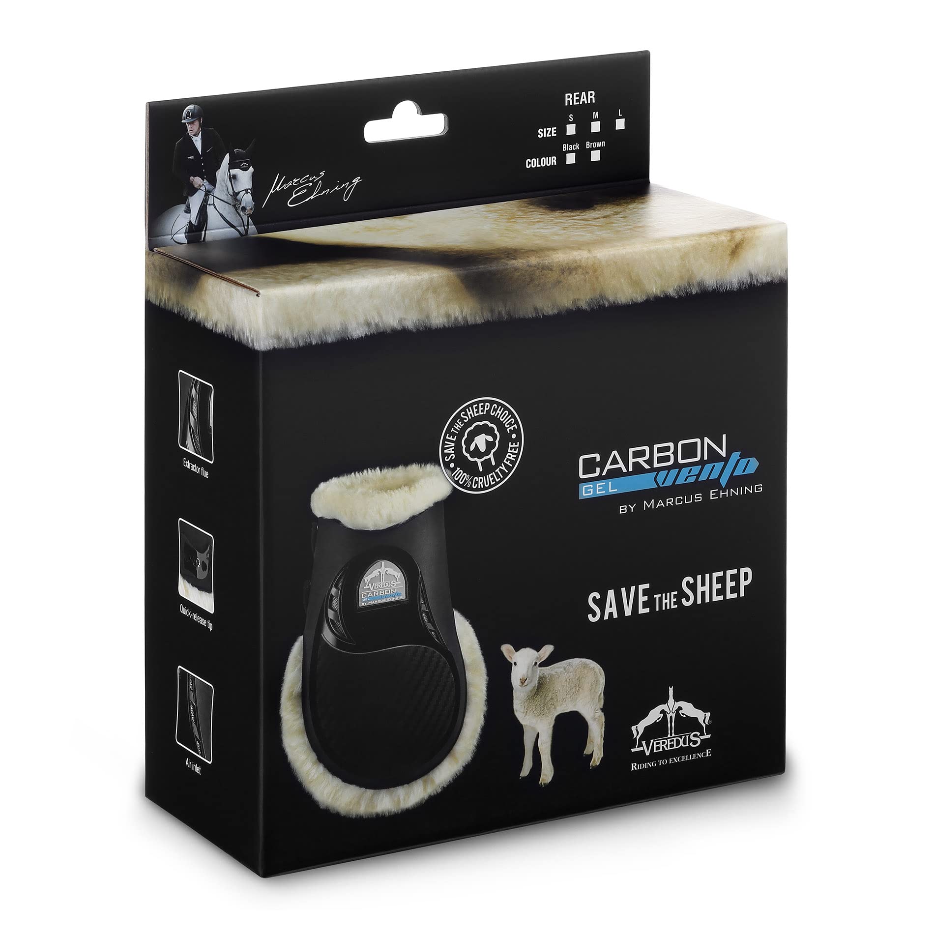 Veredus - Carbon Gel Vento Rear - Safe The Sheep