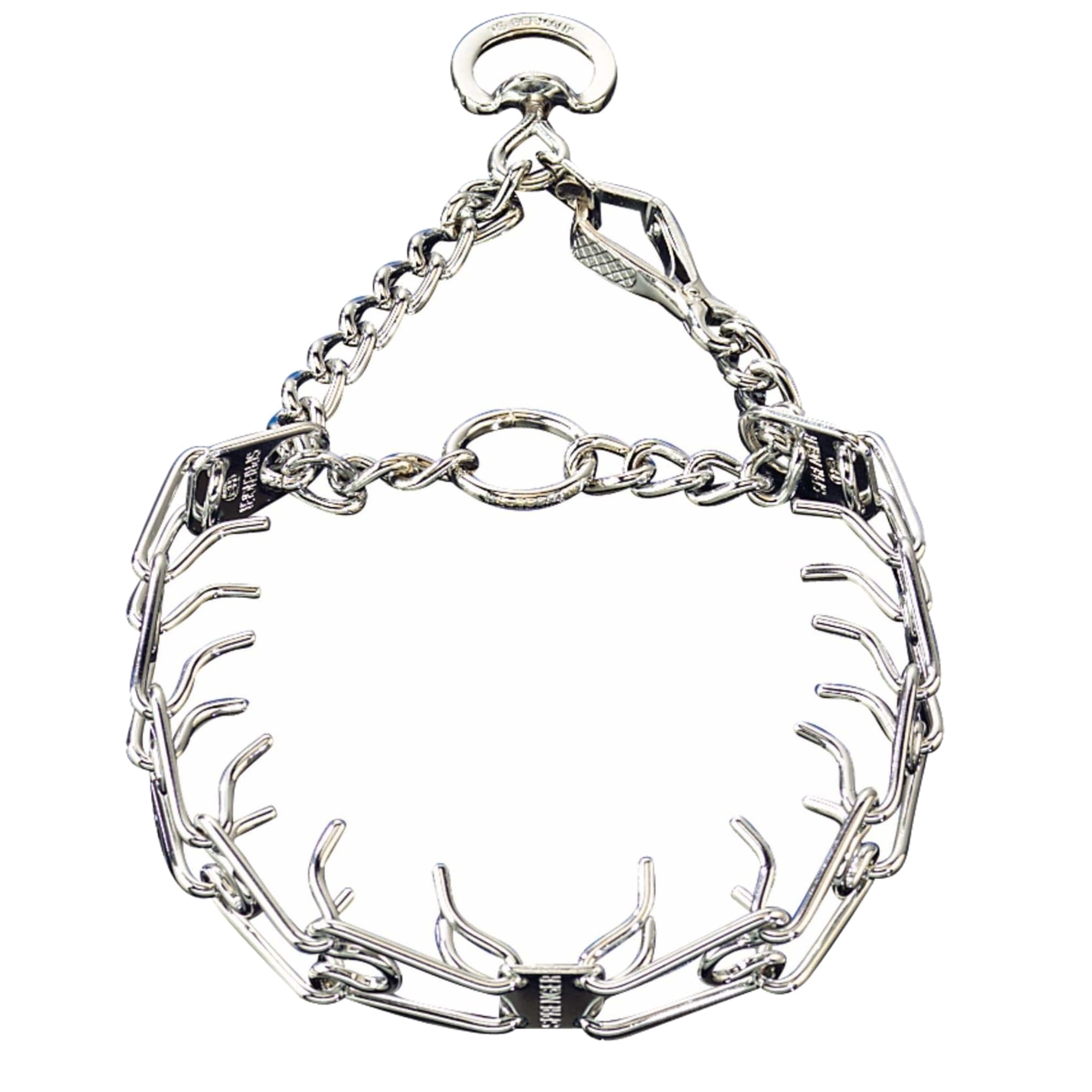 Herm Sprenger Pet Supply Imports Chrome Plated Training Collar with Quick Release Snap for Dogs, X-Large, 4mm, 24-Inch