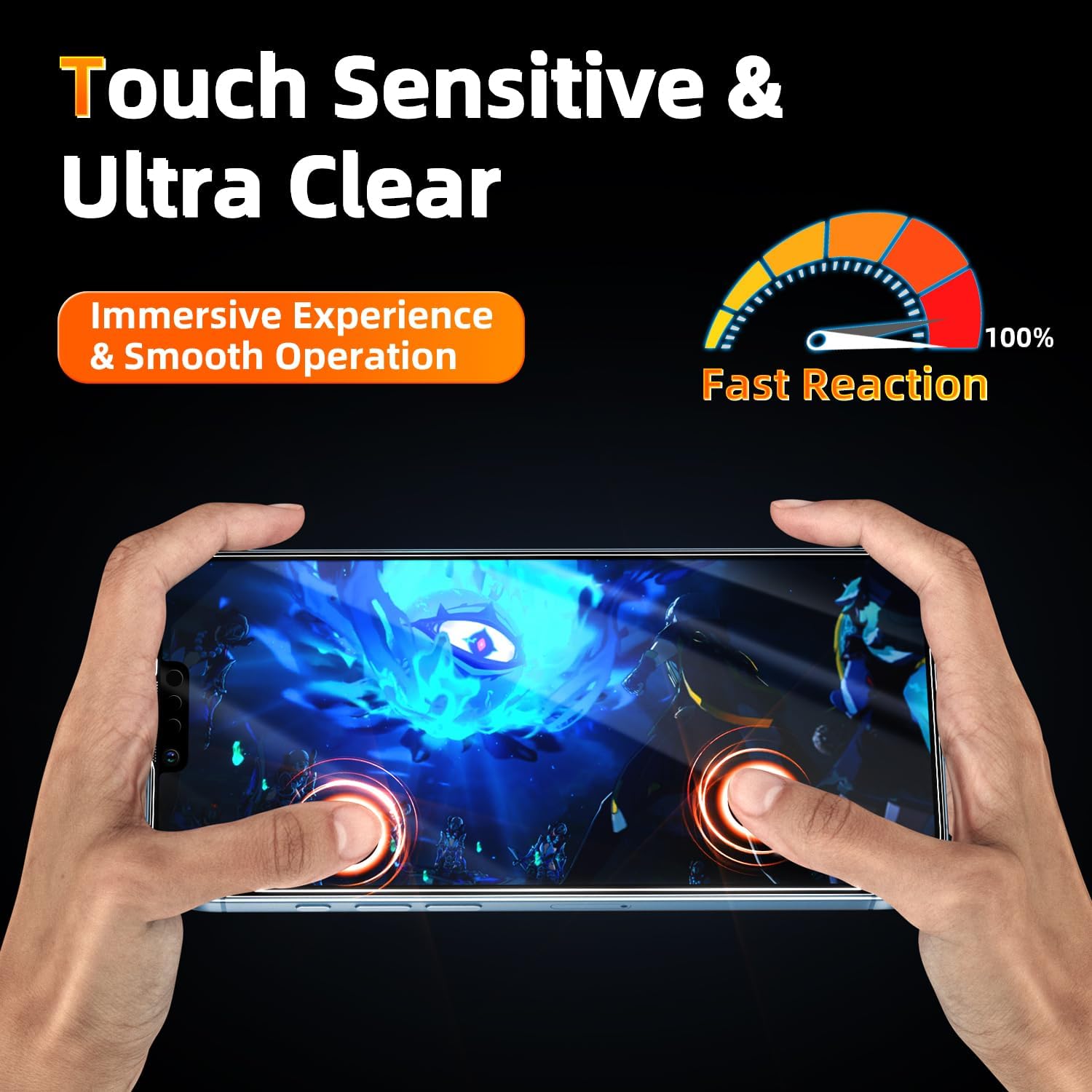 Slanku 360 Privacy Screen Protector for iPhone 13 Pro Max/14 Plus Tempered image 4