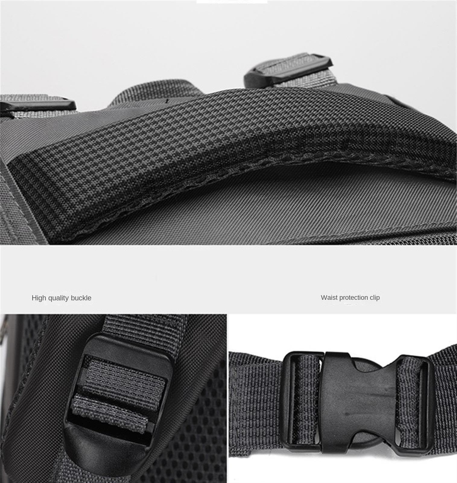 Mochila De Deporte Al Aire Libre Mochila Ligera De 60 L para Acampar, Senderismo, Trekking, para Hombres, Mujeres, Viajes Al Aire Libre para Acampadas(Black)
