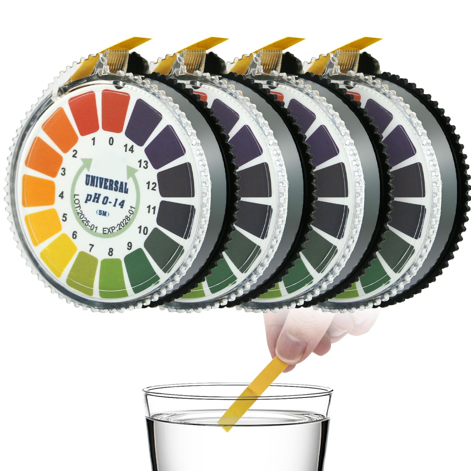 PH-Teststreifen Auf Rolle | 0-14 Vollbereich | Ideal Für Aquarium, Speichel, Trinkwasser & Urin – Praktisch Für Labor, Schule & Hobby
