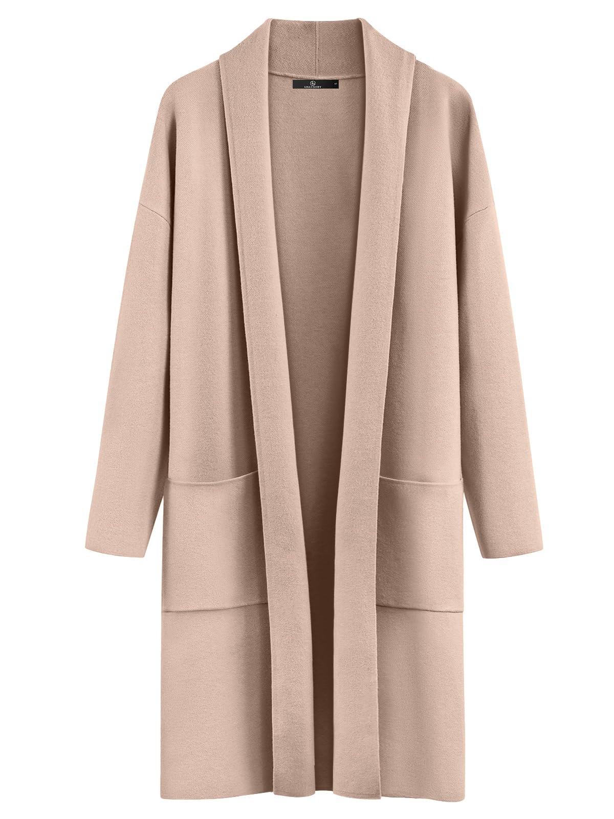 LILLUSORYWomen's Oversized Long Cardigan Sweaters 2024 Fall Trendy Coatigan Jackets Knit Business Casual Outfits