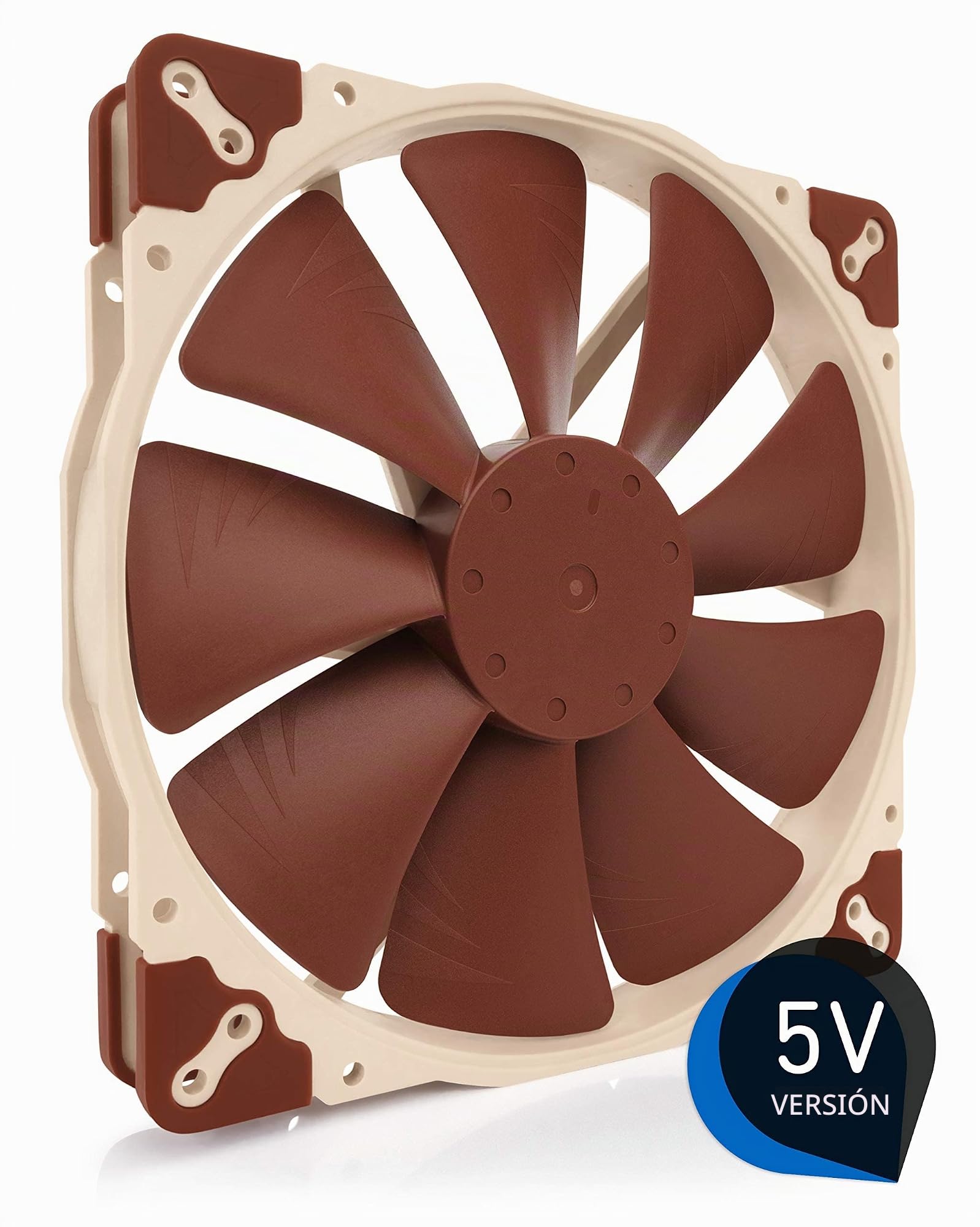 Noctua NF-A20 5V, Ventilador Silencioso, 3 Pines, Versión de 5V (200x30 mm, Marrón)