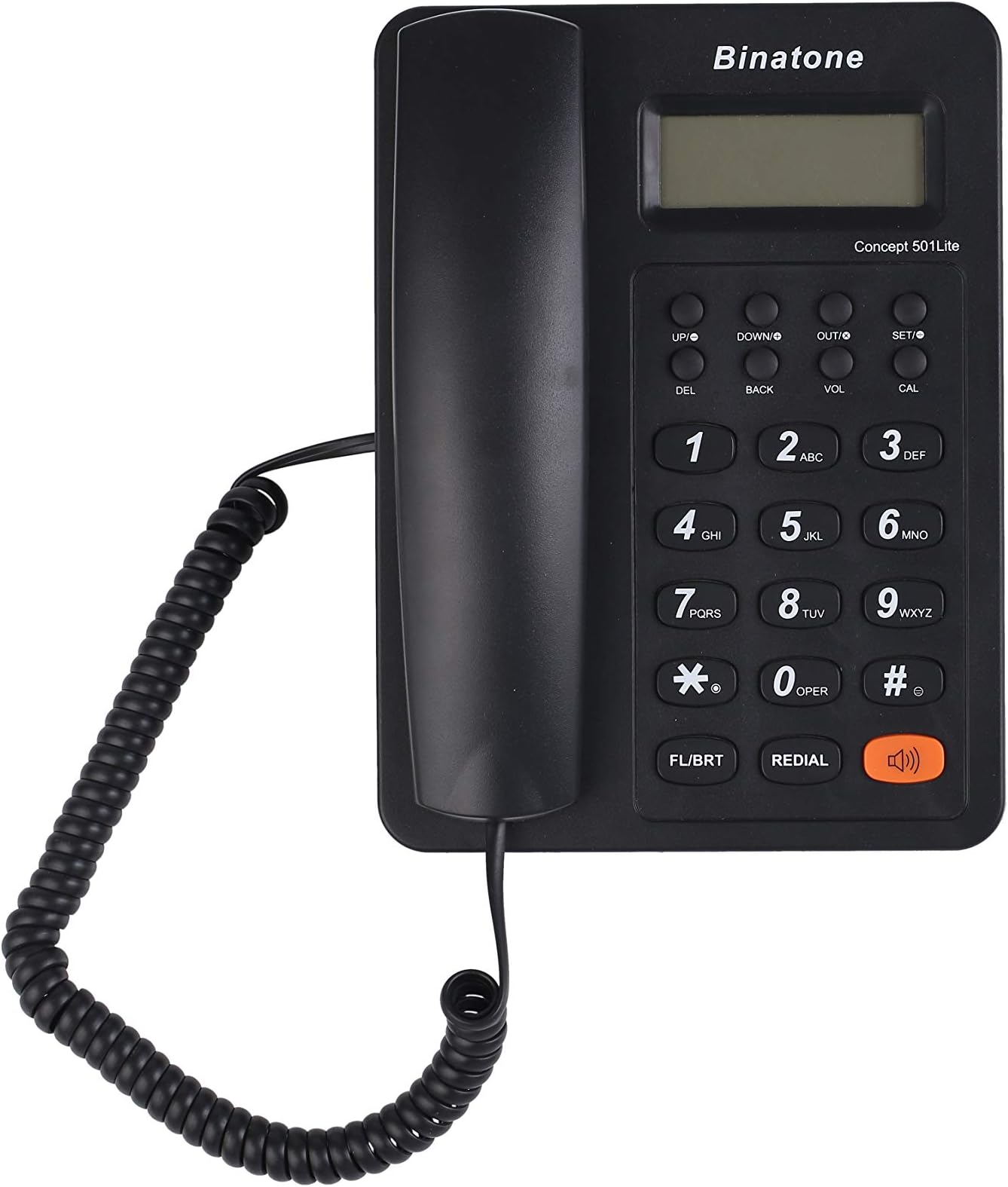 Binatone Concept 501 Corded Telephone with Display & HF Speaker - Black