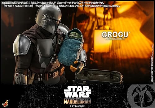 Miniatura 8 de TV Masterpiece Mandalorian Grogoo y juego de accesorios 1/6 escala figura verde (HT908288)