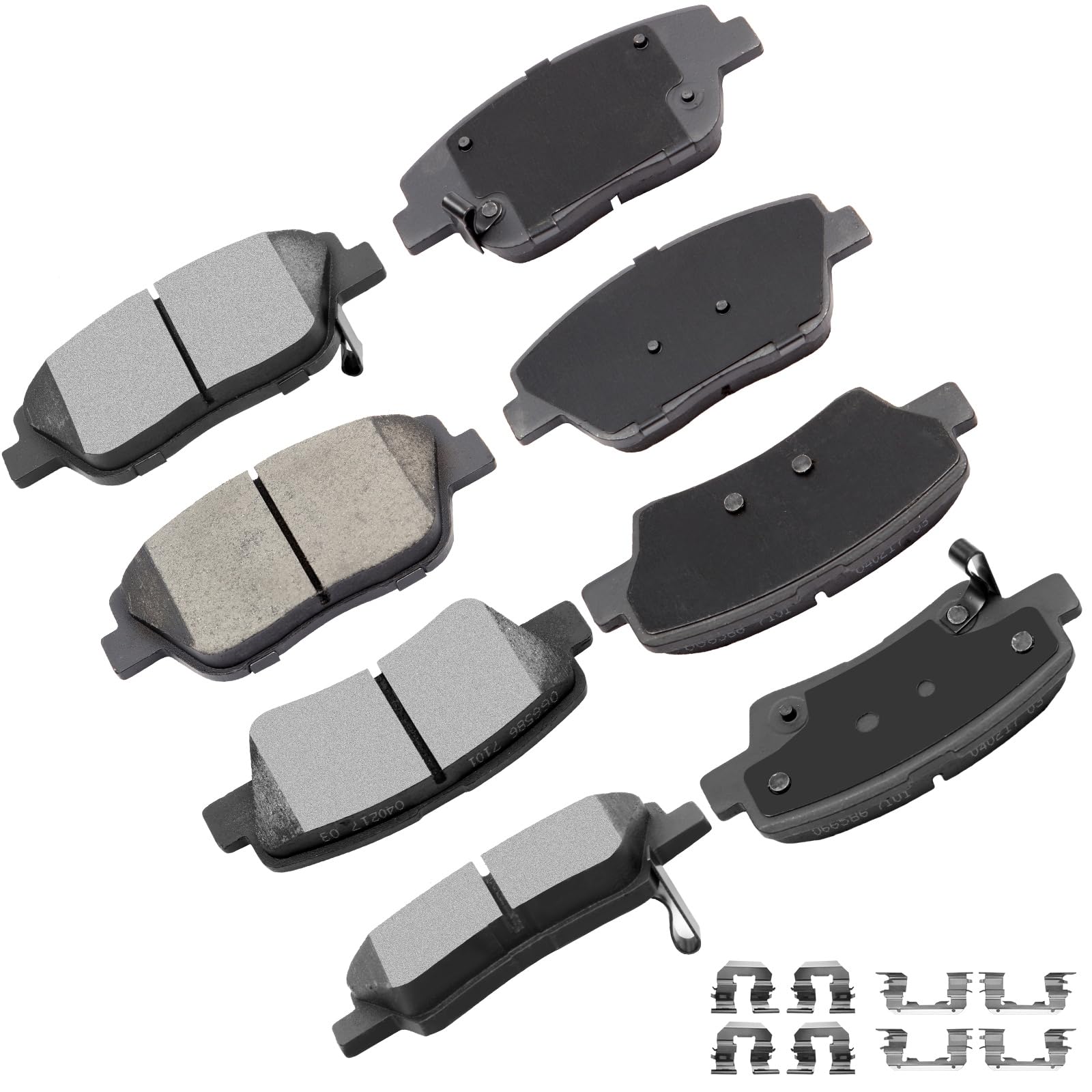 cciyu D1444 D1445 Ceramic Front Rear Brake Pad Set Fit For 2009-2015 For Hyundai Sonata,2011-2016 For Kia Optima