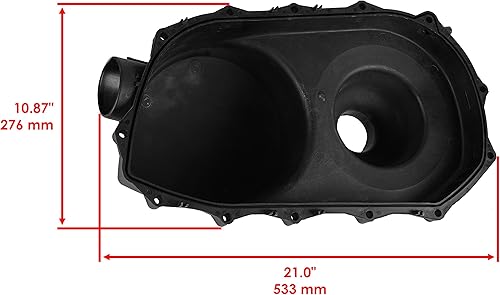 Miniatura 2 de Caltric Cubierta de embrague de correa de transmisión con protector compatible con Can Am Maverick Max 1000R 2016 2017 2018