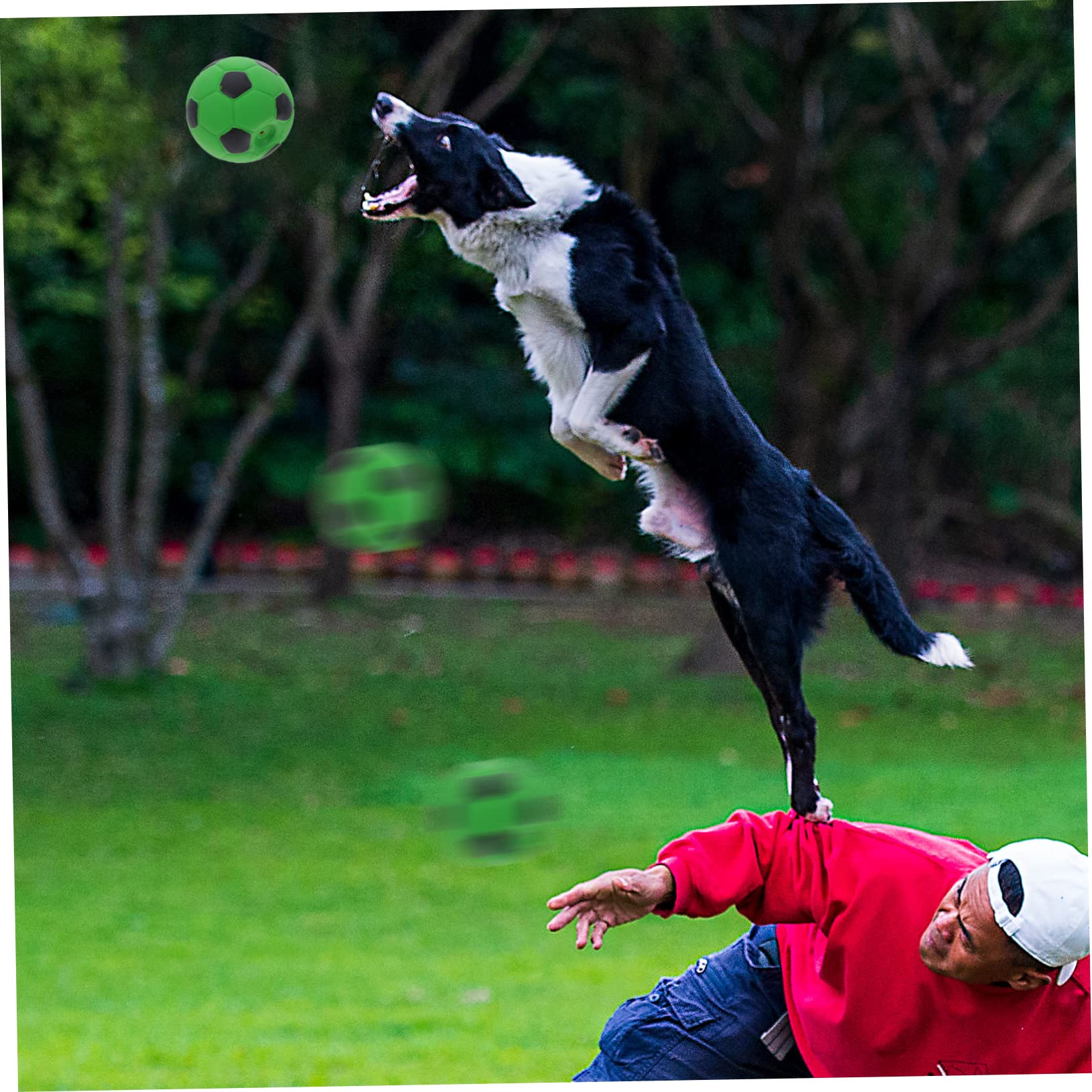 Toddmomy 12piezas Juguetes De Masticar De Caucho para Perros Interactivos y Resistentes De Fútbol para Cachorros Juguetes De Limpieza para Perros Pequeños y Medianos