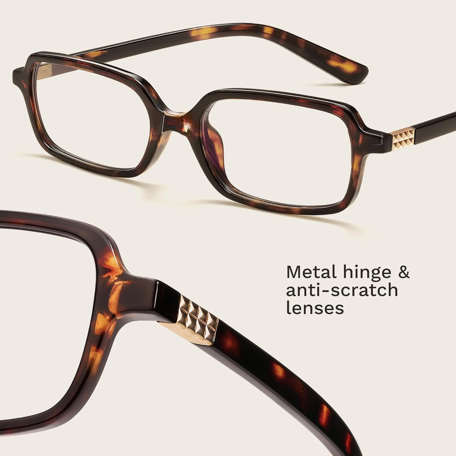 livho Blue Light Glasses for Women – Y2K Aesthetic Frame with Blush Pink Case, 90s Vibe for Screen Time Blue Light Blocking - Image 5