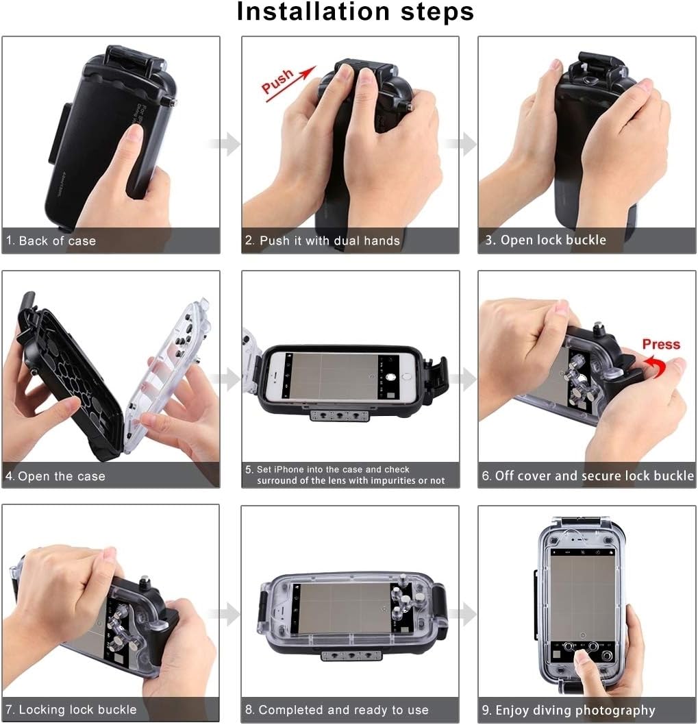 Lіmіtеd Stосk HAWEEL for iPhone Xs Max Underwater Housing Professional [40m/130ft] Diving Case for Diving Surfing Swimming Snorkeling Photo Video with Lanyard (iPhone Xs Max, White)