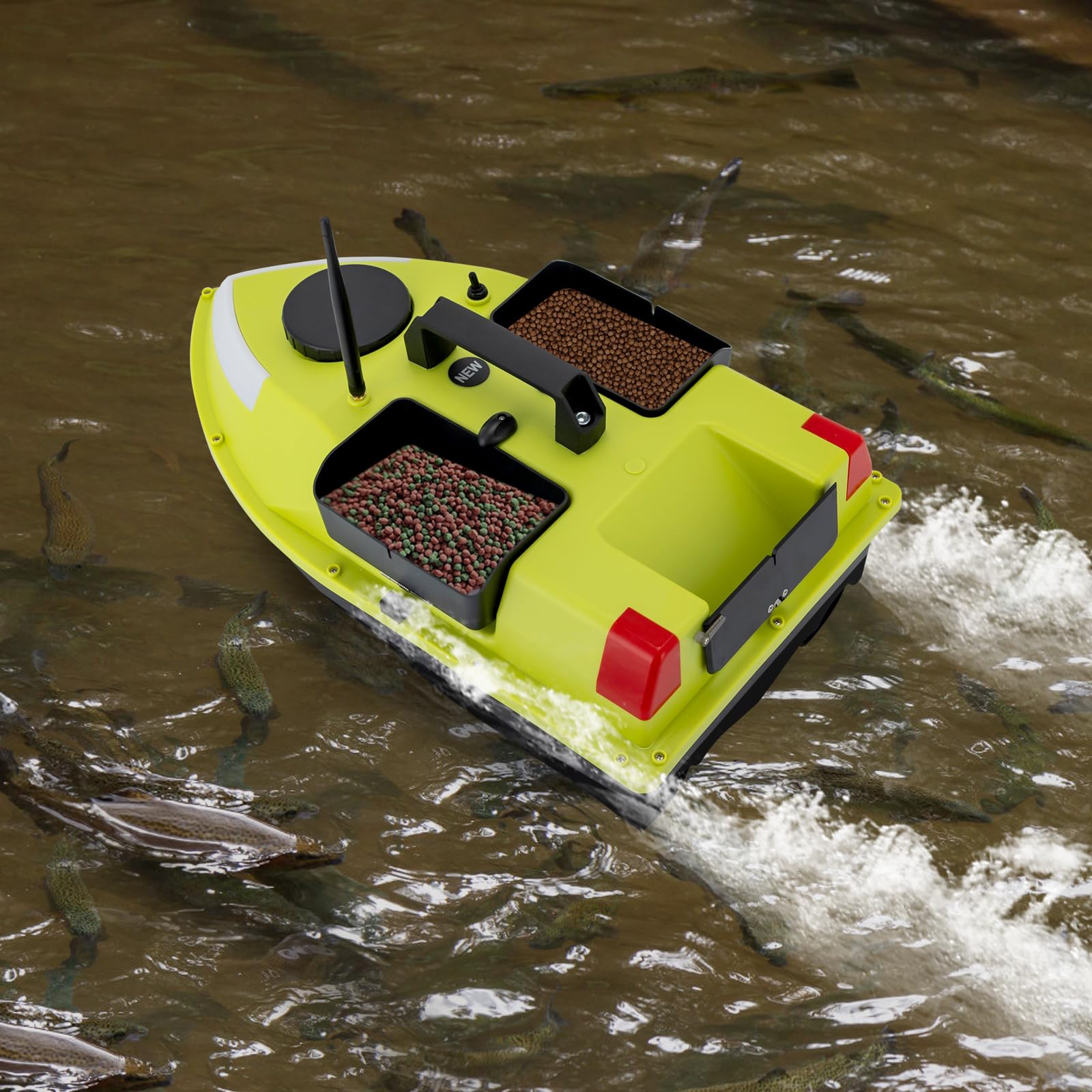 Bateau de Nidification d'Appâts de Pêche Télécommandé Étanche 500m