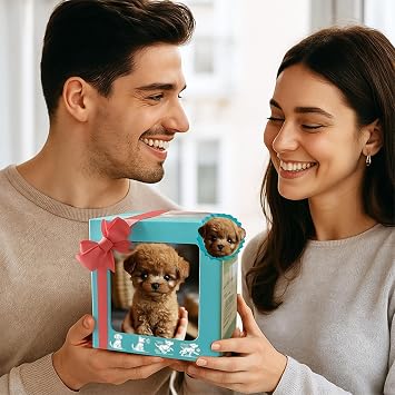 Robot Dog, My Realistic Robot Puppy Interactive Robotic Puppy Toy with Walking Barking Dog Toys Electronic Pet Gift Indoor Outdoor Decor Indoor and Outdoor (A2)