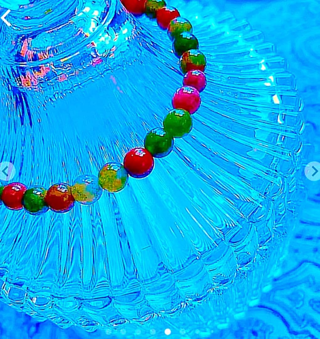 金運爆上げ 一期一会！奥深い輝き！主玉7mm五色メノウ石製お念珠青渡寺