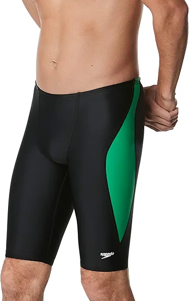 Speedo Men's Swimsuit Jammer PowerFlex Eco Revolve Splice Team Colors