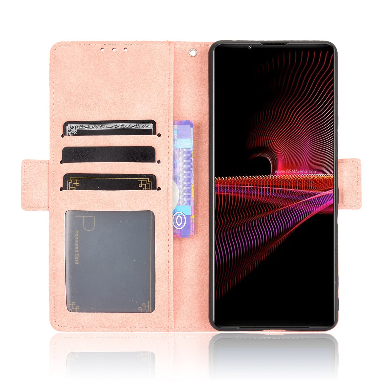 Sony Xperia 1 III docomo 本体のみ レザーケース付き Xperia 1 Sony III 専用レザー調ケース 背面ケース カード収納