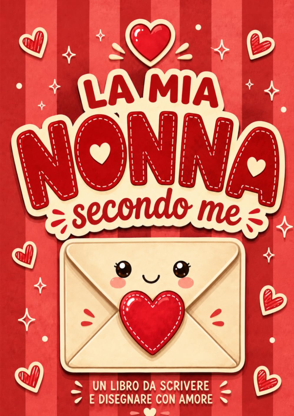La mia nonna secondo me: Libro attività in stampatello maiuscolo da compilare e personalizzare. Un regalo originale per il compleanno e la Festa della Nonna. (Le mie persone del cuore)
