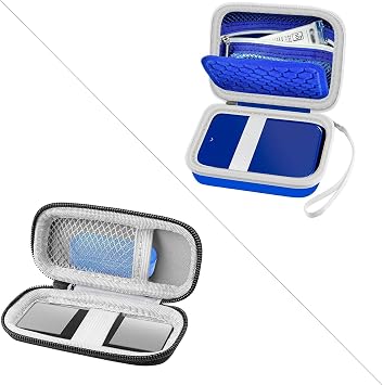 حافظة مراقبة القلب متوافقة مع AliveCor Kardia Mobile ECG/لجهاز KardiaMobile 6L لأجهزة Apple وAndroid - حافظة فقط حزمة سوداء مع