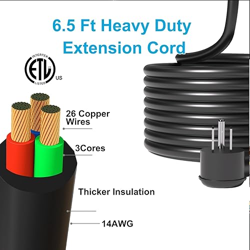 Miniatura 6 de Regleta de alimentación monstruo grande, resistente protector de sobretensiones 4000J 20A 2500W cable de extensión con múltiples tomas de corriente