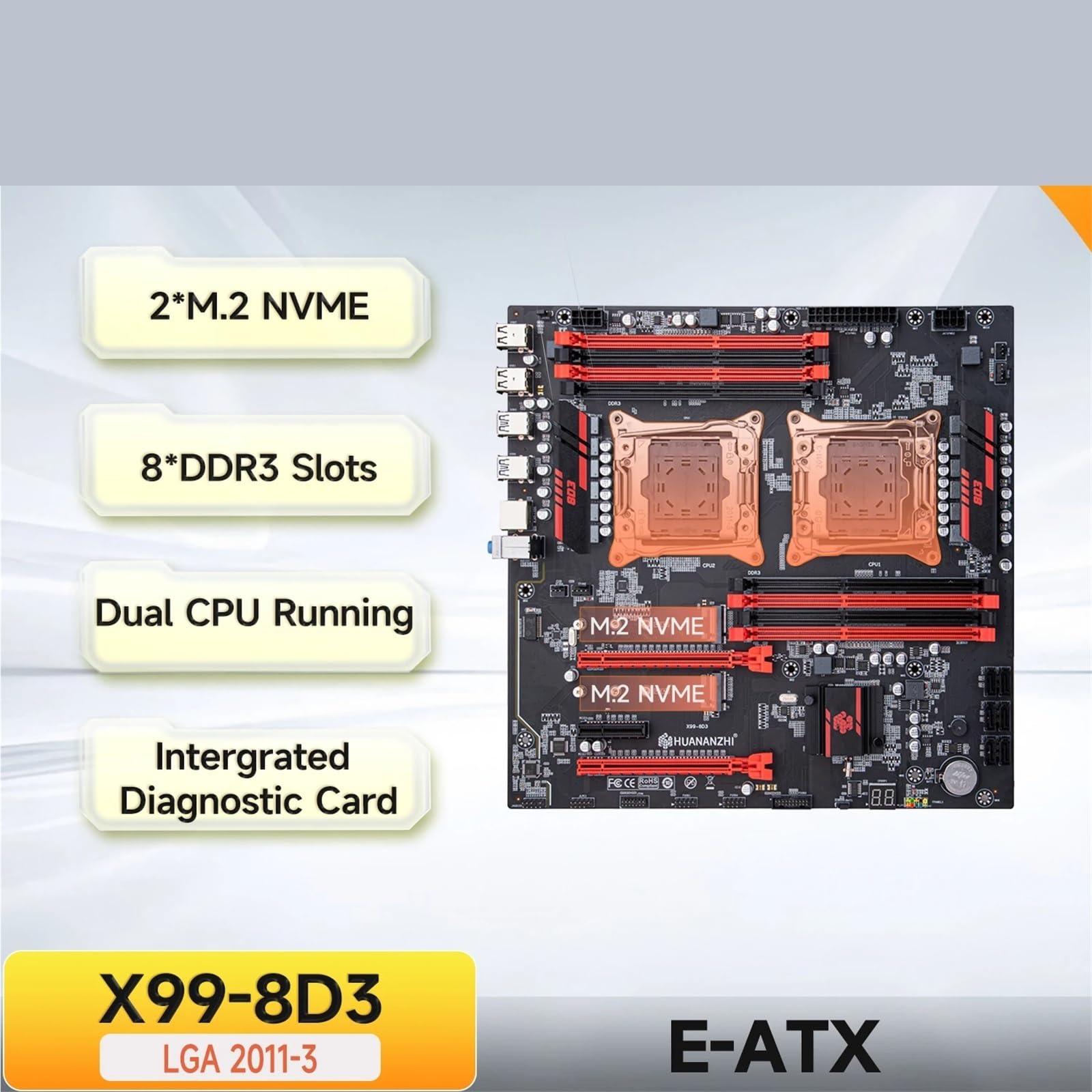 Amazon | 互換性がありますHuanazhi X99 8D3 LGA2011-3 DDR3 に対応