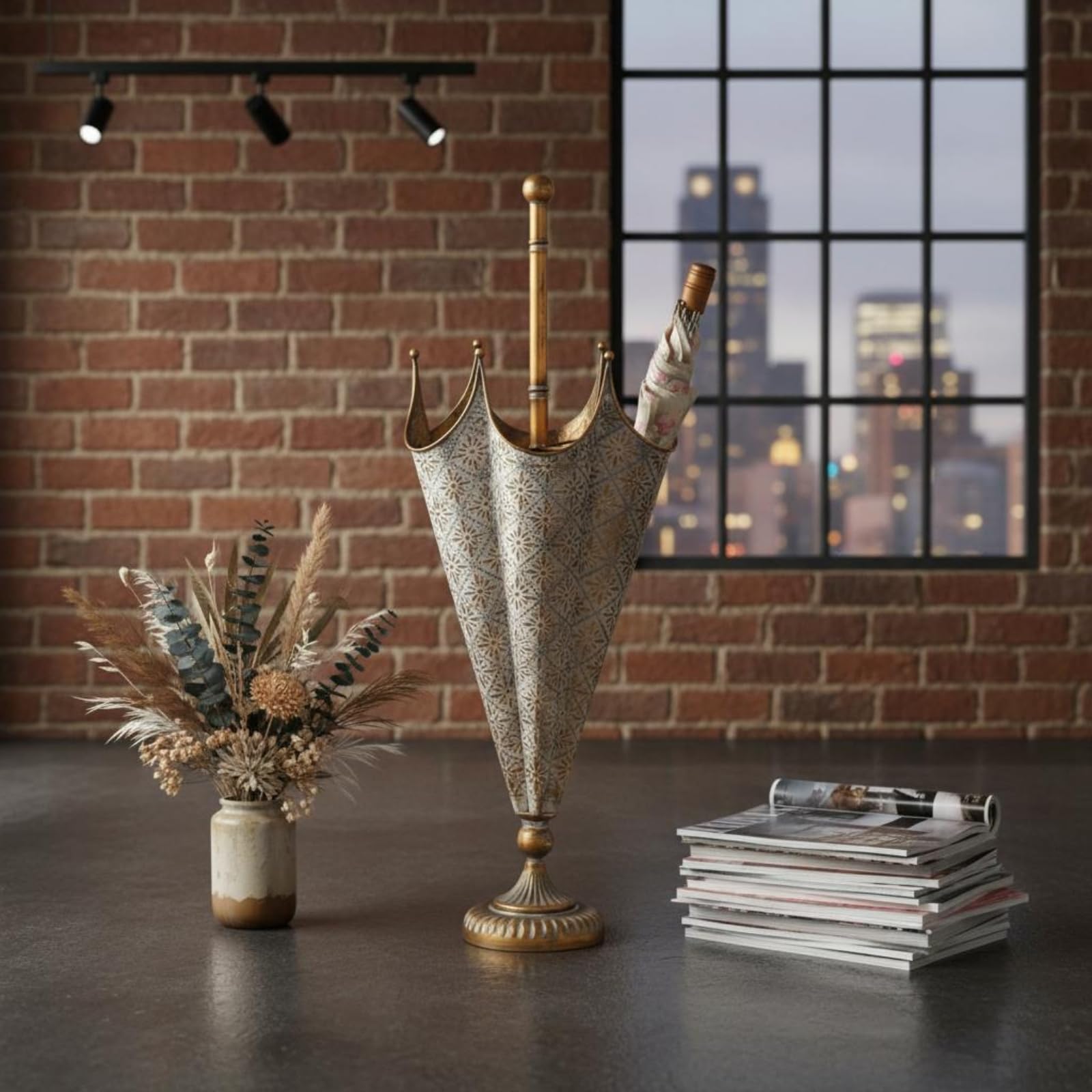 Baoblaze Soporte Decorativo para con Cuerpo Decoración Geométrica Estructura Duradera de Hierro Antiguo Adecuado para Organización del Hogar Sala