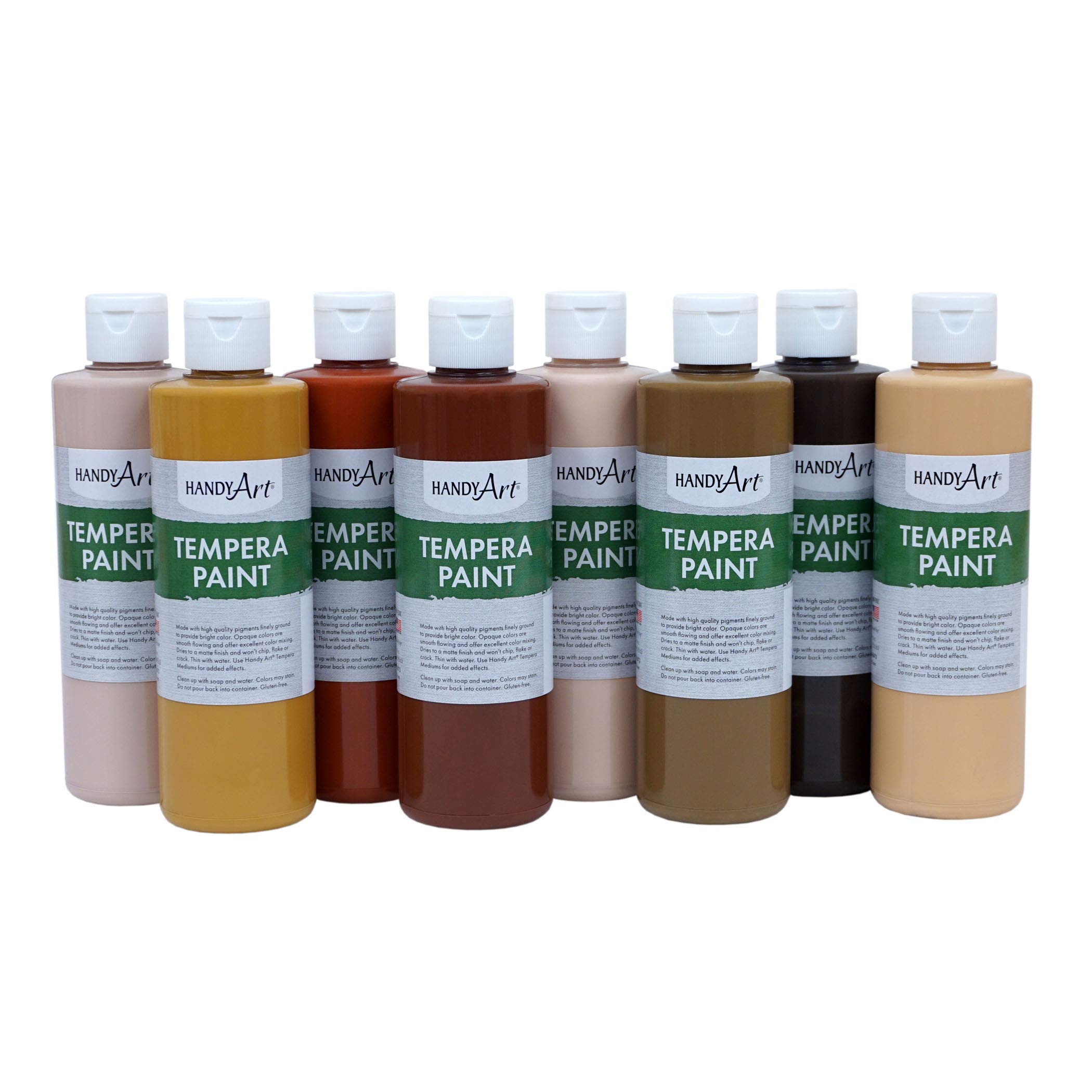 Handy Art RPC882056 - Vernice per tempera, multiculturale, 226,8 g (confezione da 8)