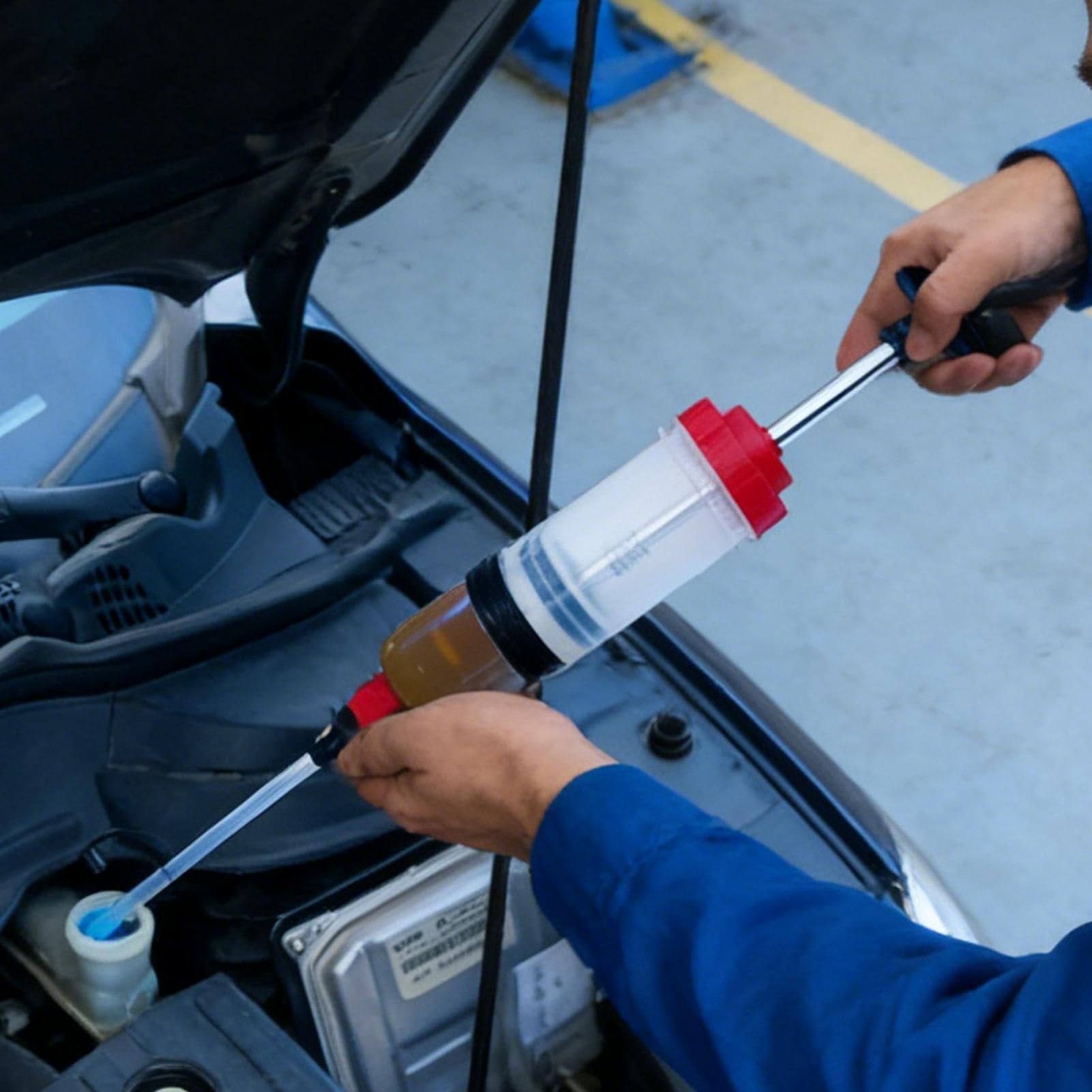 Bomba de Extracción de Herramienta Extractora Manual | Bomba para de Transmisión Para El Cambio Y Llenado En Motocicleta, Cortacésped, Motor, Transmisión, Frenos Y Refrigerante En