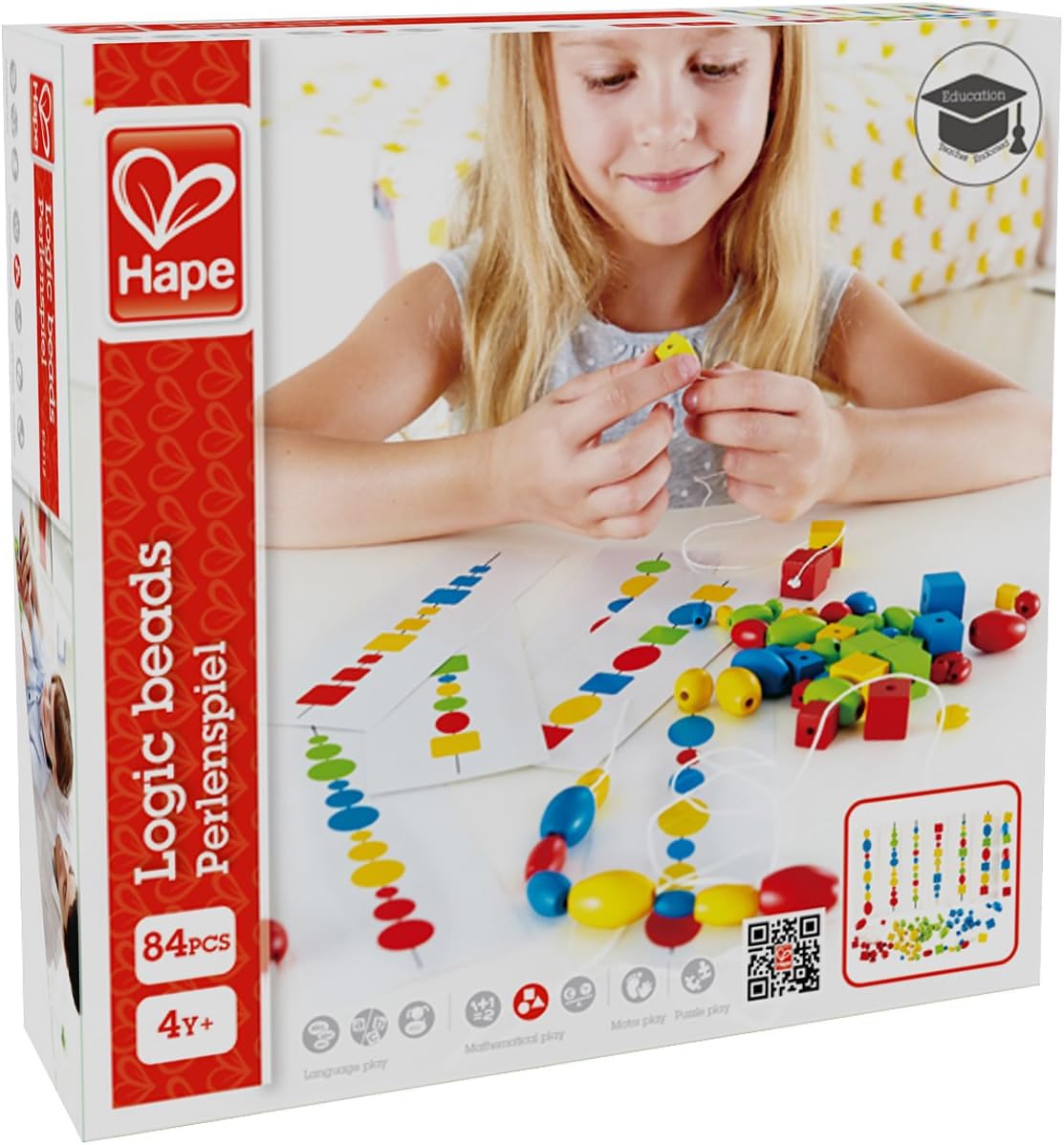 Hape HAP-E6312 Home Education Logic Beads Game