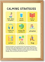 Calming Strategies Canvas Print Art Print, Trendy Wall Art for Home Decor, Relaxation Techniques Painting Pictures for Living Room, Funny Wall Decoration Office Art Print (Wood Framed,12L X16W)