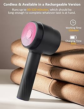 Togli Pelucchi Elettrico Ricaricabile USB | 5 Livelli Velocit&agrave; | Con Lama Di Ricambio E Spazzola | Per Maglioni E Tessuti