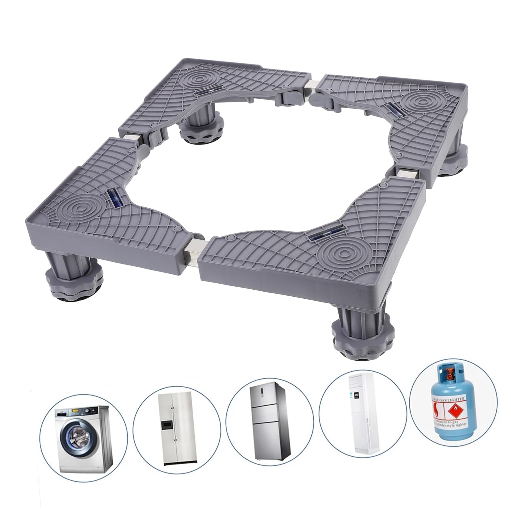 Base del Electrodoméstico Ajustable de Plástico para Lavadora