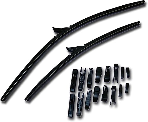 TuningPros WBU-15-15 - Escobilla de limpiaparabrisas sin soporte, adaptador múltiple de 15 pulgadas (14.764in) lado del conductor y 15 pulgadas TuningPros WBU-15-15 - Escobilla de limpiaparabrisas sin soporte, adaptador múltiple de 15 pulgadas (14.764in) lado del conductor y 15 pulgadas