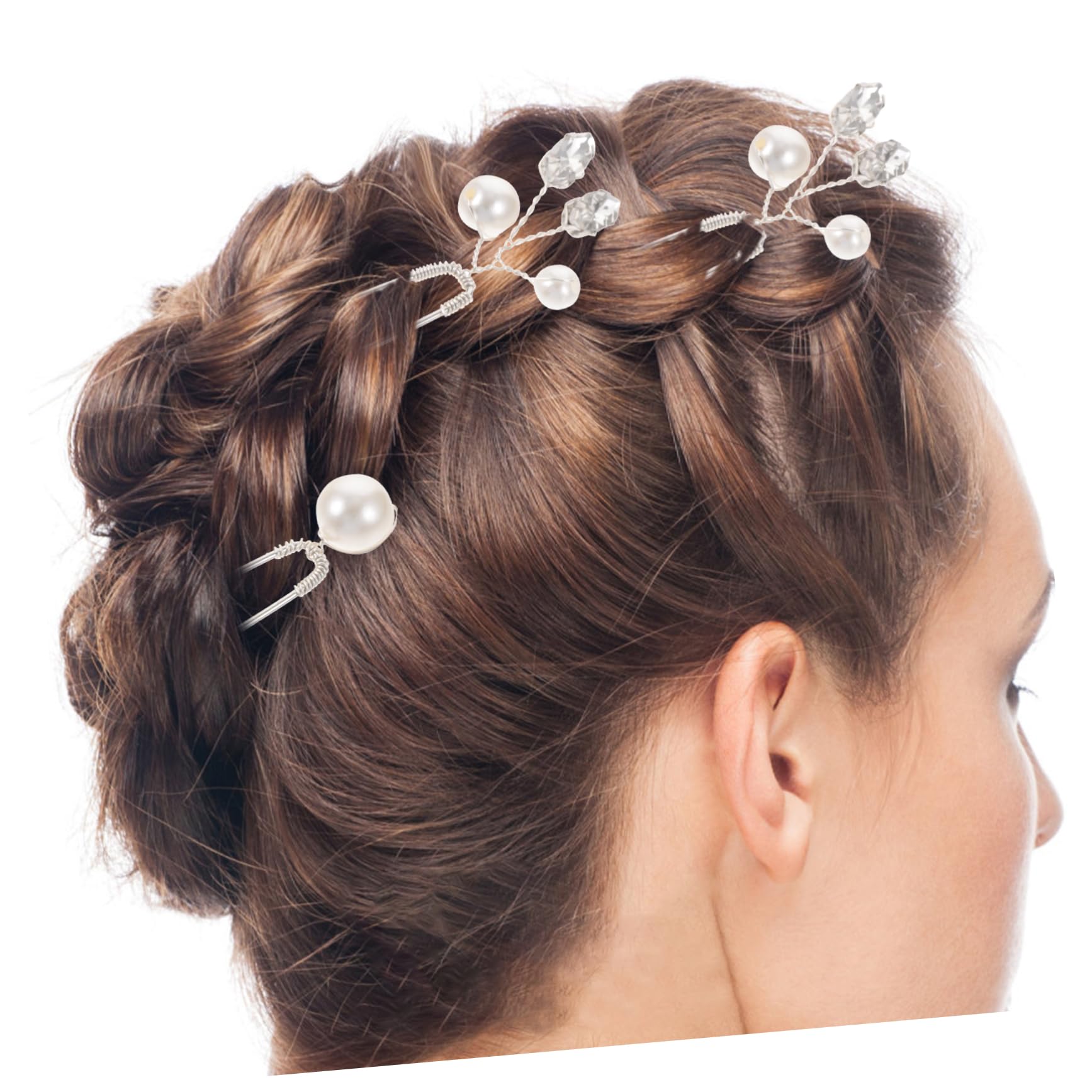 VICASKY 30 Pezzi Fermagli per Sposa con e Accessori Eleganti per Donne Forcine U Shape in Decorazioni per Matrimoni e Speciali