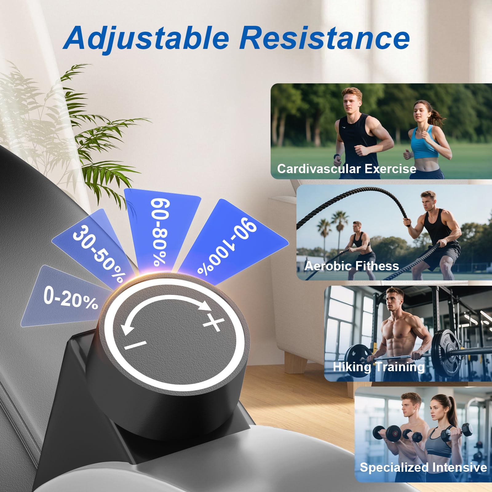 Yonisee 2-in-1 Ellittica Da Casa, Macchina Ellittiche Con Sedile Ergonomico, Resistenza Regolabile, Monitor LCD, Pedale Antiscivolo, Sensore Di Frequenza Cardiaca, Stepper Ellittico Aerobico
