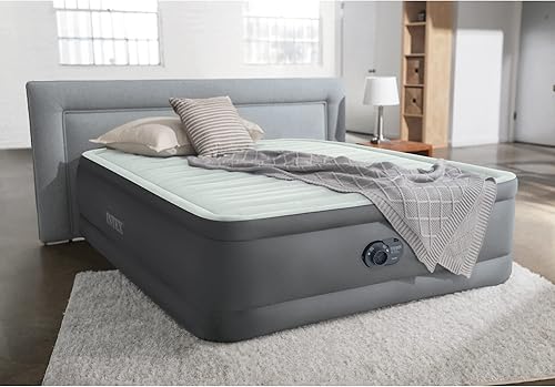 Miniatura 5 de Intex PremAire I Fiber-Tech - Cama de aire elevada con tecnología Dura Beam para el hogar con bomba eléctrica integrada, tamaño individual