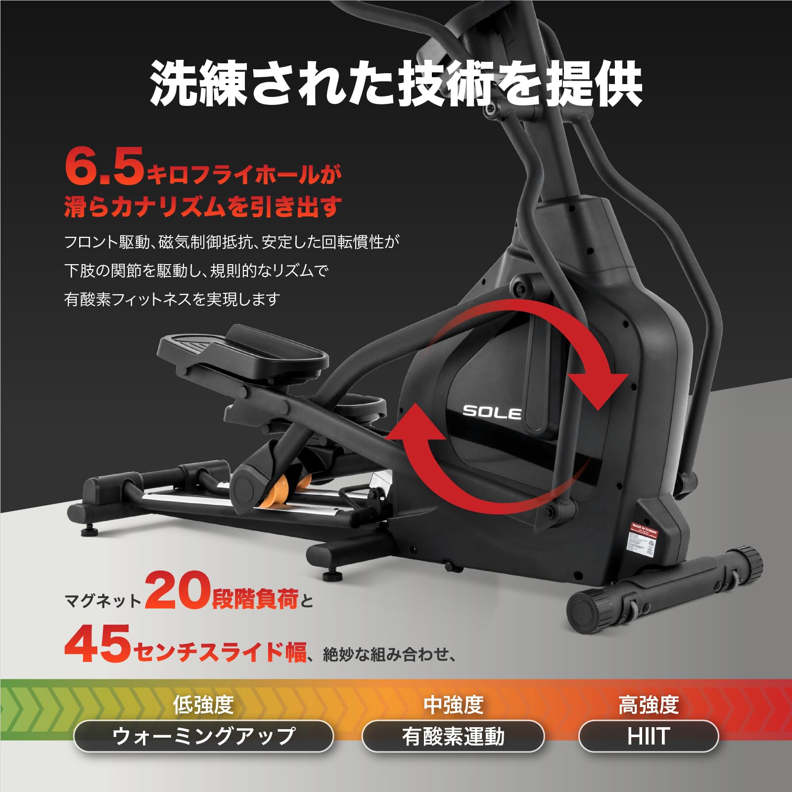 Amazon.co.jp: SOLE E20 クロストレーナー エリプティカル 家庭用 静音 
