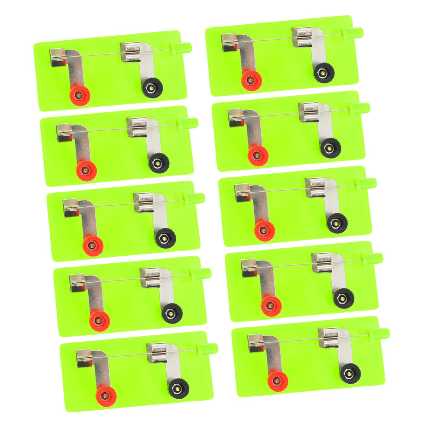 HEMOTON 10pcs Single Pole Switch Single Throw Experimenting Tools Laboratory Single Circuits Electronics Tools Equipment Single Knives Switch Physics Laboratory School Single Pole Plastic