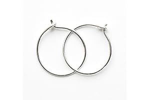 Tiny Endless Hoops Pure 925 Sterling Silver Lightweight 24/7 Earring Hoops for Sensitive Ears