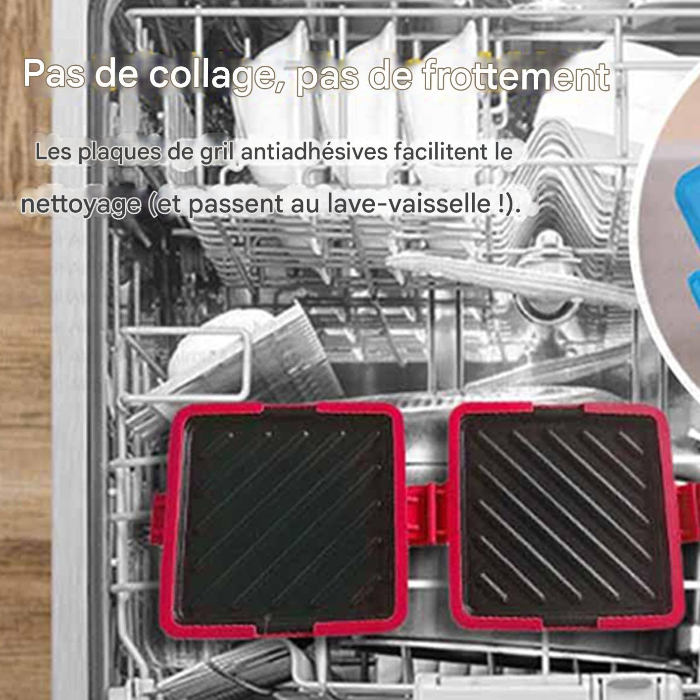 Grille-Pain Micro-Ondes | Gril à Sandwich Micro-Ondes avec Plaques Antiadhésives Lavables au Lave-Vaisselle - Presse pour Préparer des Snacks Grillés comme des Croque-Monsieur au Petit-Déjeuner